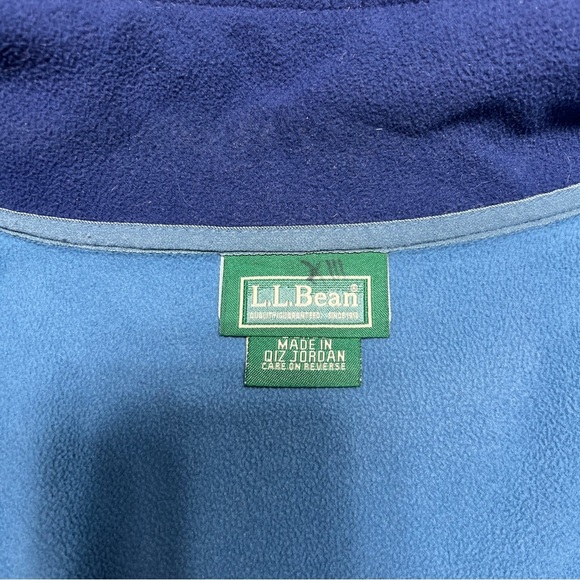 L.L. Bean Blue Fleece Vest with High Collar Men’s Size XXXL - Picture 6 of 12